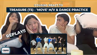 COUSINS REACT TO TREASURE (T5) - 'Move' M/V & Dance Practice