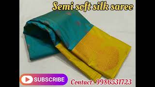 #semi soft#silk saree#with blouse# screenshot 5
