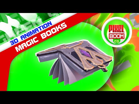 Green Screen Magic Books 3D Animations PixelBoomCG