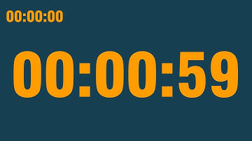 59 second timer (with end alarm, time elapsed and progress bar)