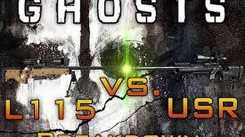 Call of Duty Ghosts- Bolt Action Comparison (l115 vs. usr)