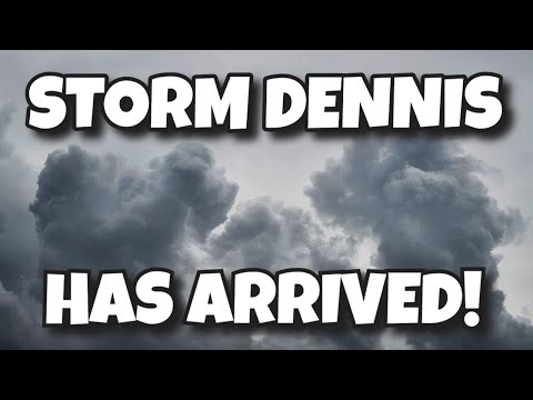 STORM DENNIS has Arrived | HOLD ON! | WINDS HIT THE MOTORHOME #vanlife