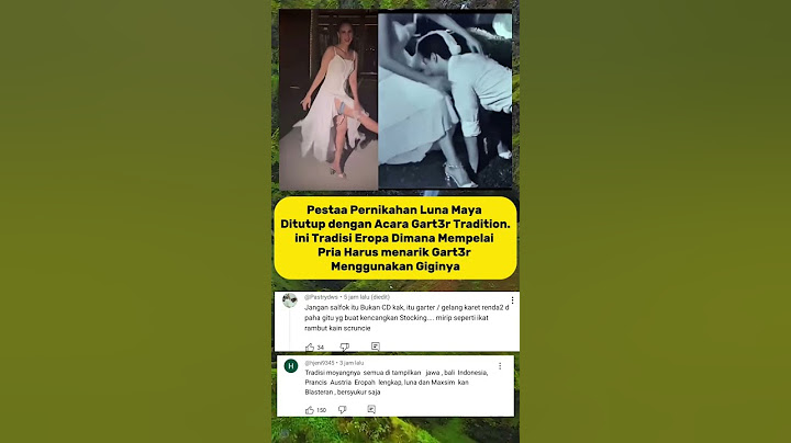 Luna Maya dan Maxime dlm acara pernikahan Ditutup dengan Gart3r Tradition