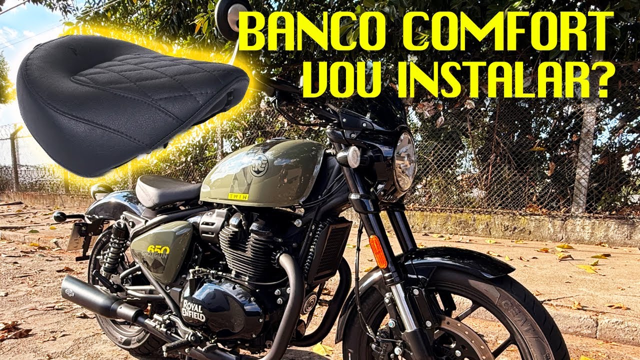BANCO COMFORT NA SHOTGUN 650? #royalenfieldbrasil #shotgun650