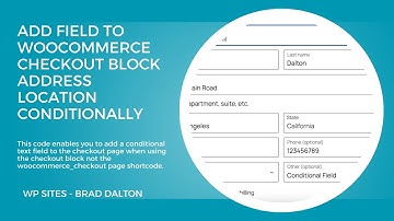 Add Field To WooCommerce Checkout Block