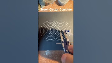 How to draw Seven Circles Combine. Like Two sets of Ripples. Fast