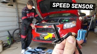 TRANSMISSION OUTPUT SPEED SENSOR LOCATION REPLACEMENT CHEVROLET CRUZE SONIC MALIBU EQUINOX TRAX GMC