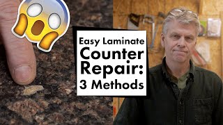 Do It Yourself Repair  Laminate Counter Top - 3 methods colorfill fix burns, chips and cracks