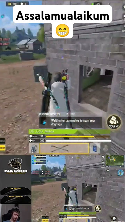 Assalamualaikum, wa'alaikumsalam. lucky, cod miltos squad wipe in second.. 😁😂👍 #codnarcolive #Codm