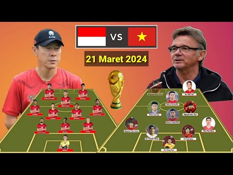 Head To Head Line Up Indonesia vs Vietnam Formasi 3-4-1-2 vs 4-3-1-2 ~ Skuad Terbaru 17 Maret 2024