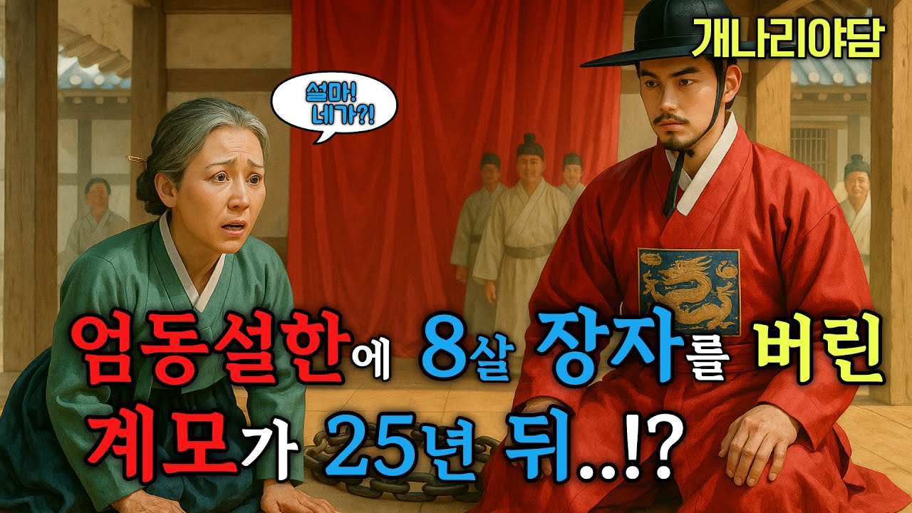 계모가 엄동설한에 내다버린 8세 장자, 25년후 다시 만났는 데.. : 패륜 계모의 최후 /야담/민담/설화/전설/조선야담/야사/구전야사/옛날이야기