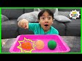 Easy diy bouncy egg science experiments for kids to do at home with ryan