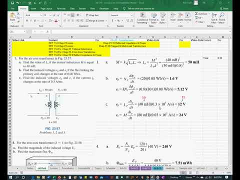 eet 114 ch23 1 air core transformer