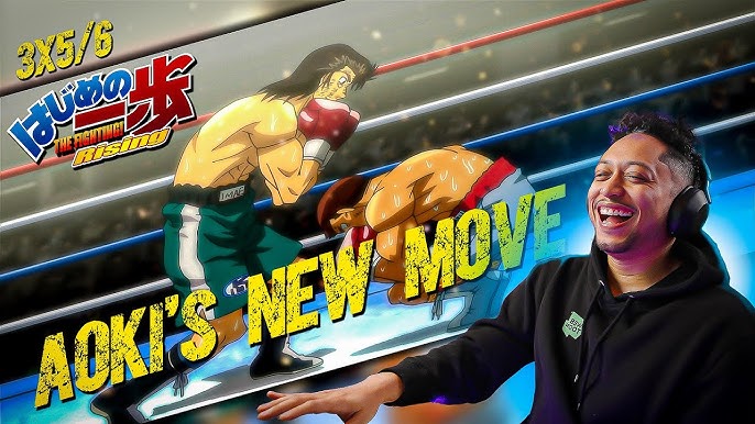 Hawk s0c0u o véio! HAWK VS TAKAMURA COMEÇA!  REACT hajime no ippo new  challenger episódio 19 