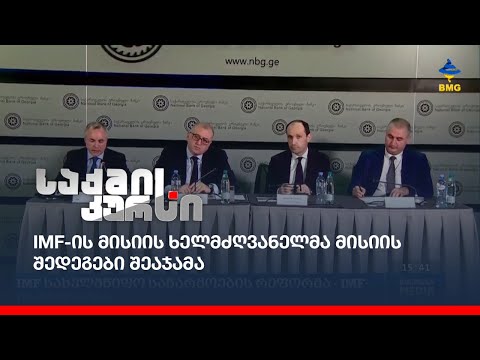 IMF-ის მისიის ხელმძღვანელმა მისიის შედეგები შეაჯამა