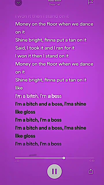 [flash warning] Boss B*tch sped up #tiktok #edit #lyrics #dojacat #spotify