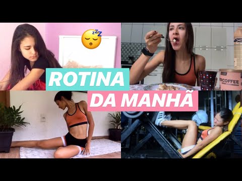 MINHA ROTINA DA MANHÃ | Yoga + Café da manhã e pré treino + Academia - vlog