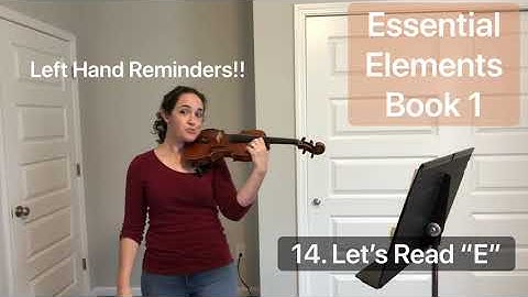 14. Let’s Read “E” (Essential Elements Book 1) play along