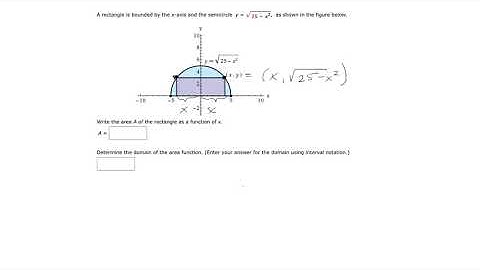 Area of a Rectangle Inside Parabola