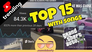 Top 15 & Trending songs #gta5 #shorts of this month #september | GTA 5 shorts Compilation Resimi