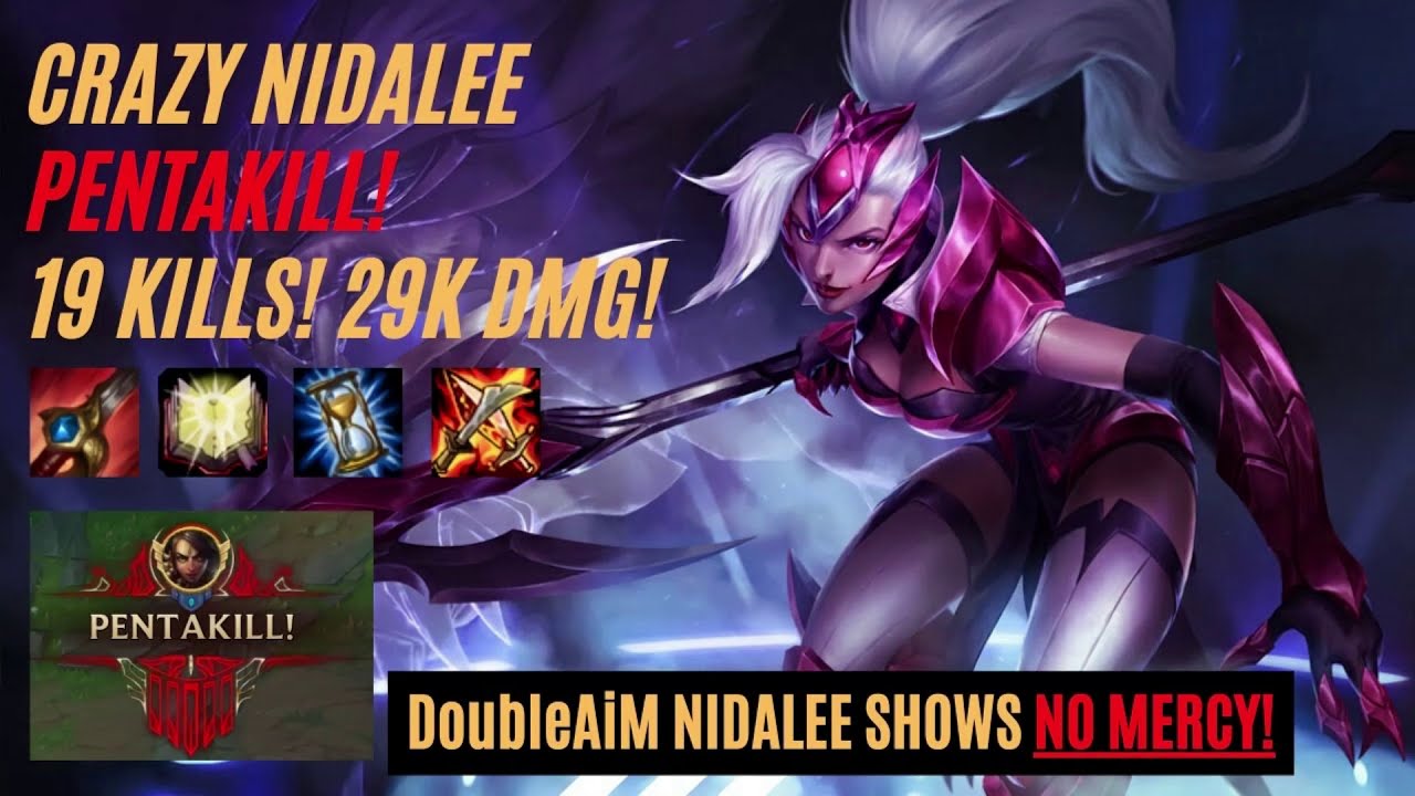 CRAZY NIDALEE PENTAKILL | DoubleAiM NIDALEE | GRANDMASTER | LEAGUE OF LEGENDS | SEASON 10