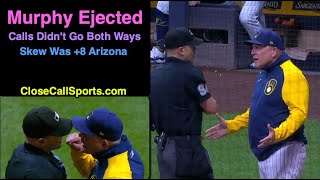 E179 - Pat Murphy Ejected Arguing Chris Segal's Strike Zone That Favored Arizona by 8 Pitches