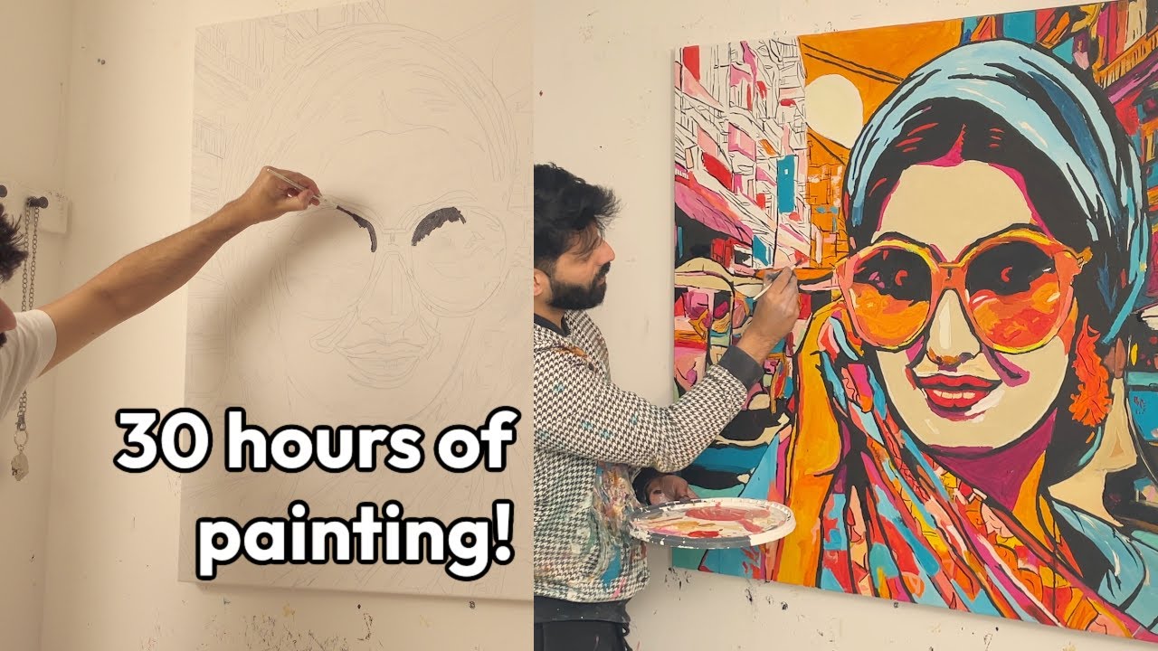 I PAINTED a Face in 30 Hours with Oil Painting! - YouTube