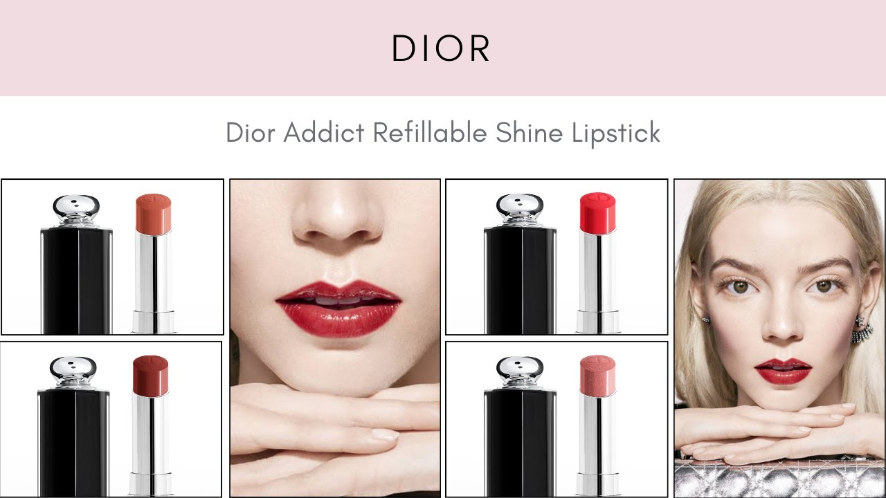 DIOR Addict Shine Refillable Lipstick 716 DIOR Cannage at John Lewis   Partners