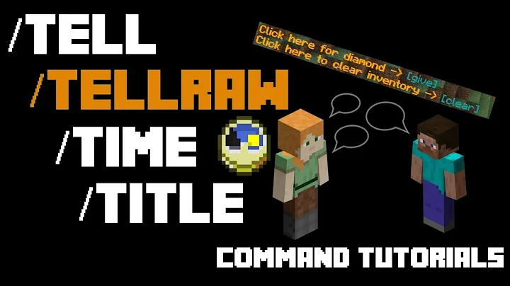 Master the Minecraft Command Series: Tell, Tellraw, Time & Title