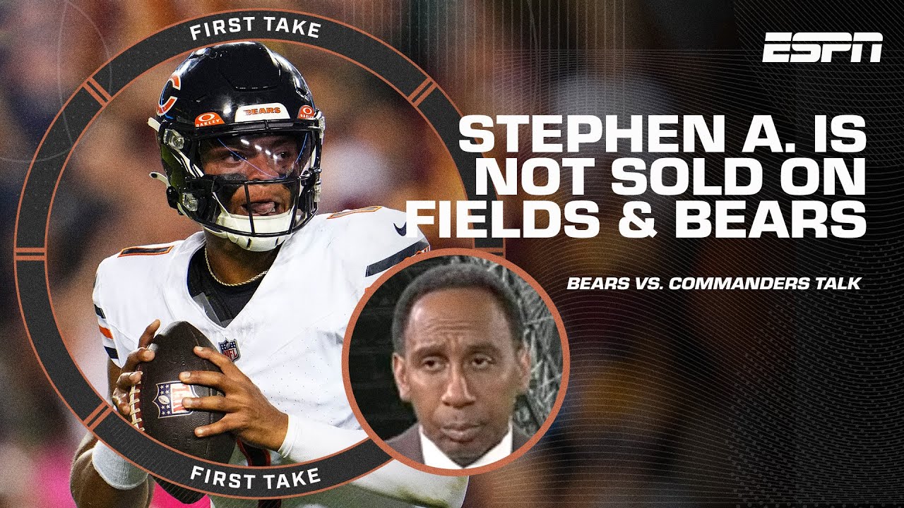 ⁣'IT WAS ONE GAME' 🗣️ - Stephen A. is not sold on Justin Fields and the Chicago Bears | Fir