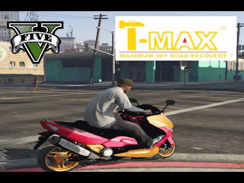 مود اضافة دراجة T Max على لعبة Gta V Youtube