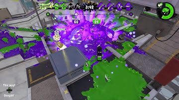 Splatoon 2: Getting the splats in Rainmaker [16-7, Carbon Roller]