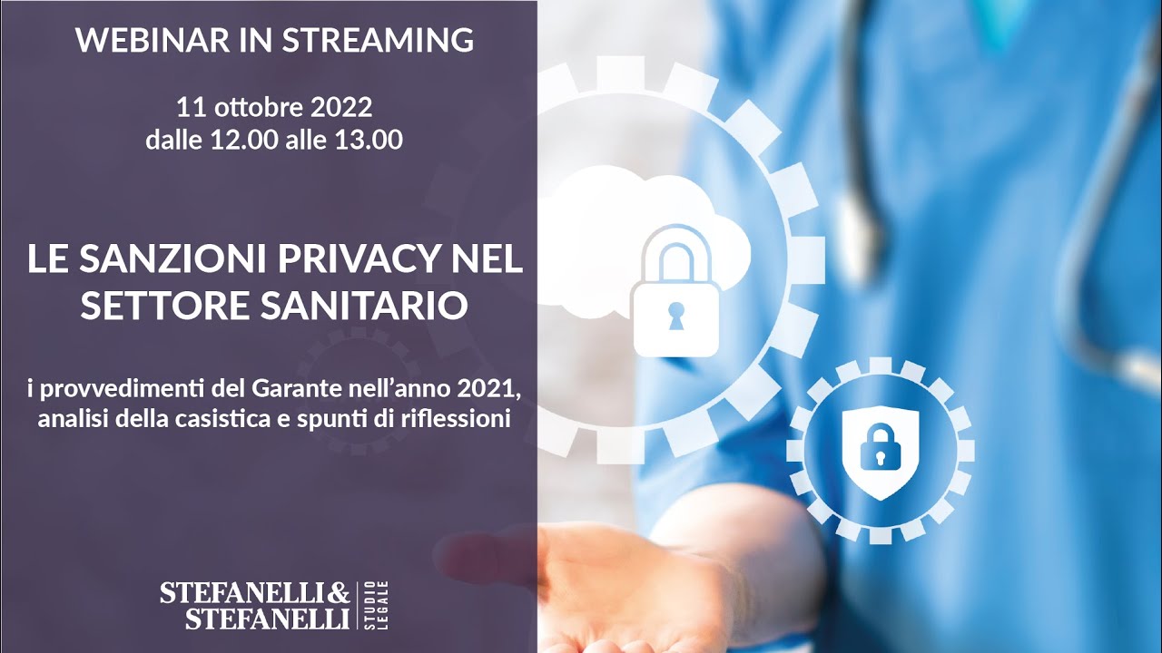 Le sanzioni del Garante Privacy in Sanità - Anno 2021 - YouTube