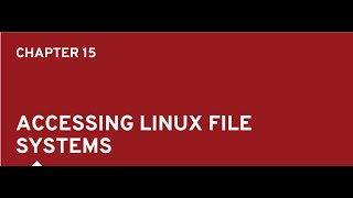 RED HAT SYSTEM ADMINISTRATION I::- CHAPTER 15. Accessing Linux File Systems Net Worth