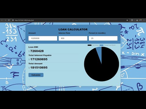 ||  loan calculator project  || HTML / CSS / JAVASCRIPT