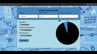||  loan calculator project  || HTML / CSS / JAVASCRIPT