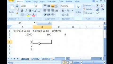 How to Calculate Double-Declining Depreciation Using Microsoft Excel