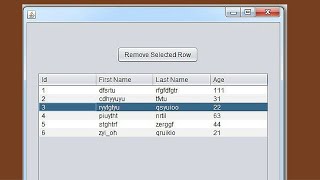 JAVA Tutorial  How To Remove JTable Selected Row In Java Using NetBeans [With Source Code]