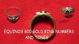 Equinox 800  Rings, Numbers and Tones