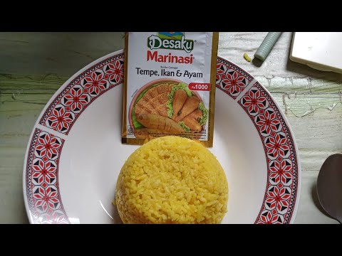 Resep Nasi Kuning Bumbu Marinasi Desaku