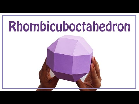 How To make a Rhombicuboctahedron | Archimedean solid