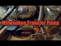 Using the Milwaukee Transfer Pump to Empty a HVAC Pan/Leak search on Evap Coil