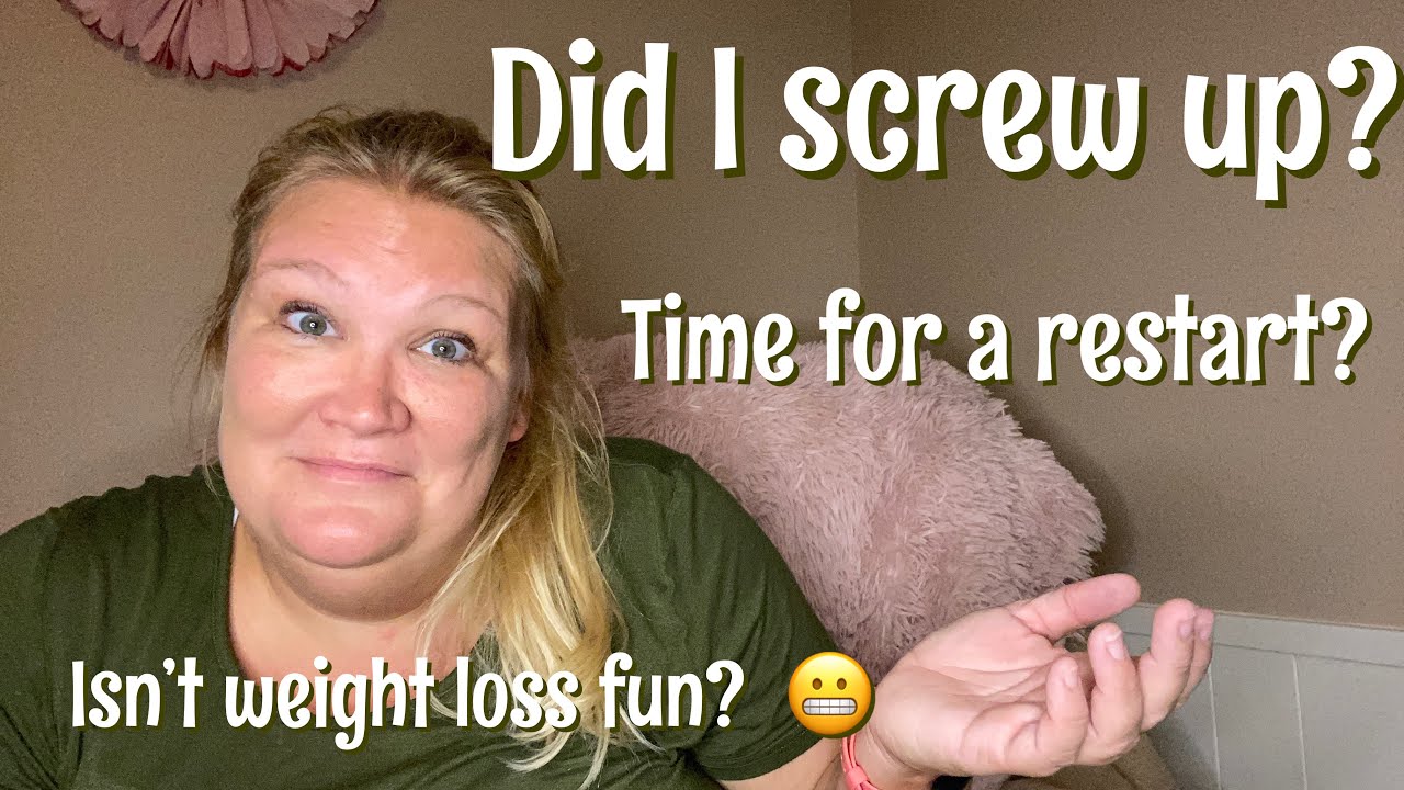 Restart My Weight Loss Journey Yep Thats Where I Am Now Youtube