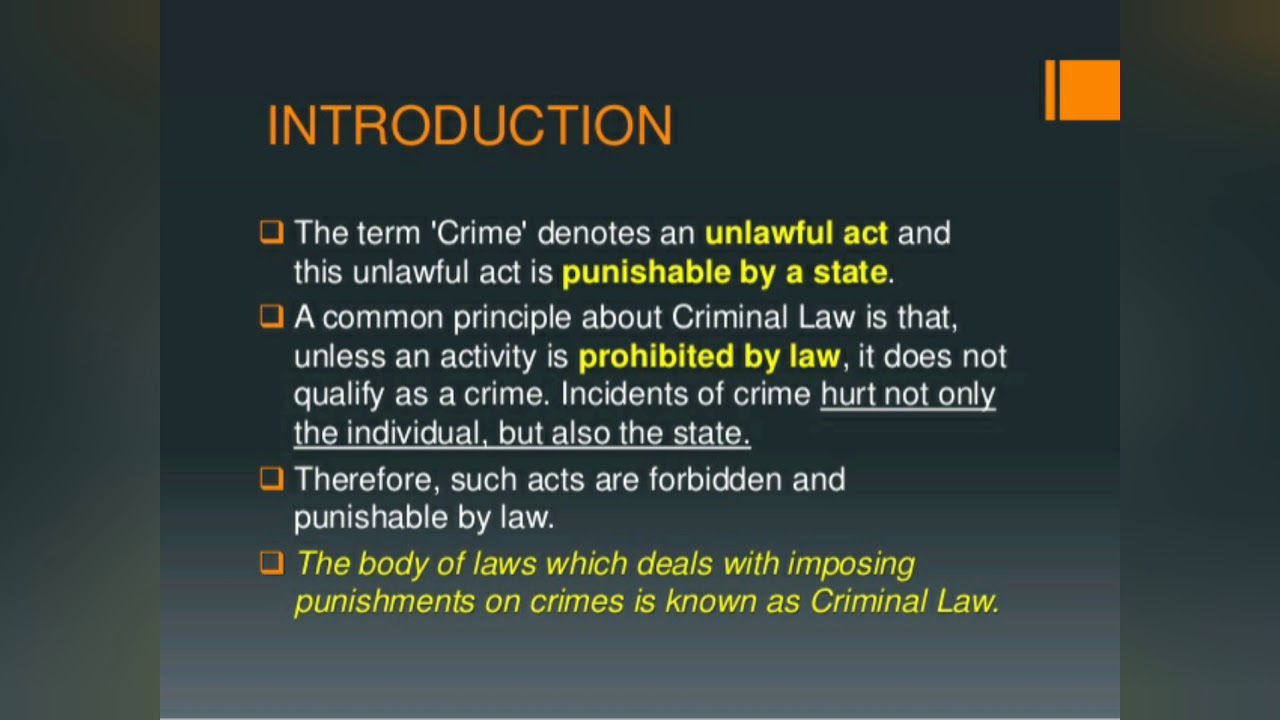 CRIME Definition, Elements, Stages in a nutshell YouTube