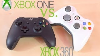 Xbox One vs Xbox 360 Controllers Differences | Microsoft Stick Comparison