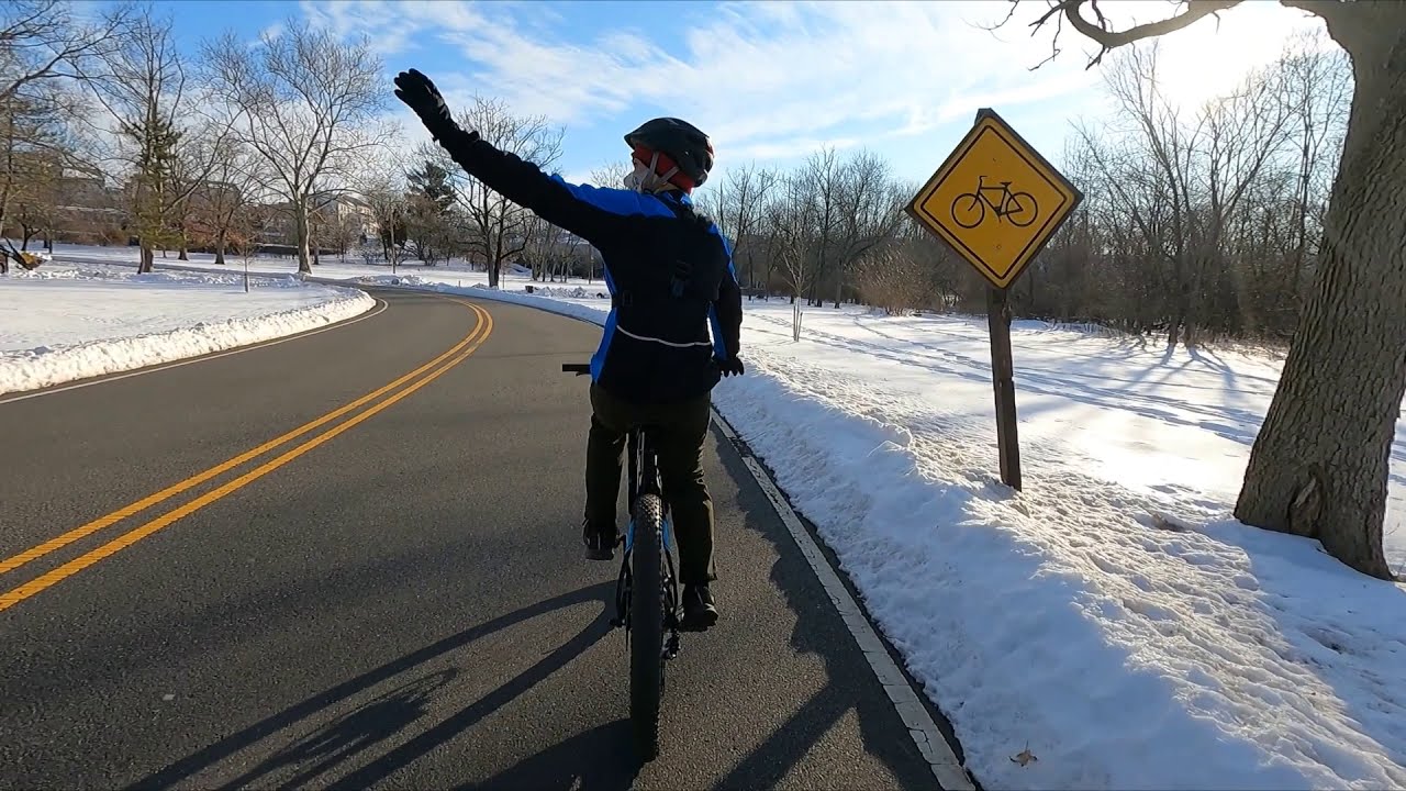 50 Minute Virtual Winter Bike Ride | Johnson Park | Rutgers University Campus | Piscataway, NJ