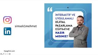 Temel Dijital Pazarlama Eğitimi - Mehmet Şi̇mşek