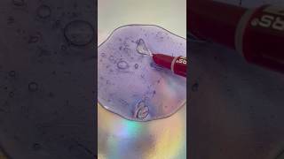 Lipstick 💄 destruction into Purple 💜 Slime ASMR #shorts #lipstickslime #makeupdestruction