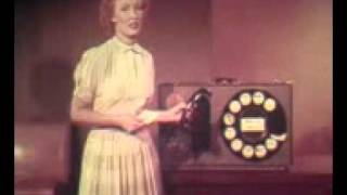 FLASHBACK!! -- from 1954. "Dial phones"! GASP ...