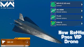 Modern Warships MD-22 - New Battle Pass VIP Drone Review & Test Gameplay 🔥